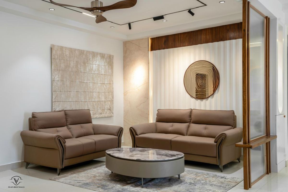 Luxury Living Room Interiors in Puppalguda, Hyderabad